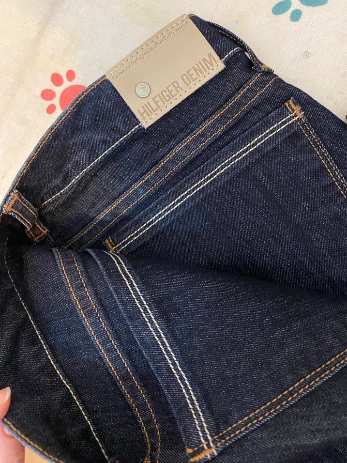 Lacivert Düğmeli Kadın Denim Pantolon - Görsel 3