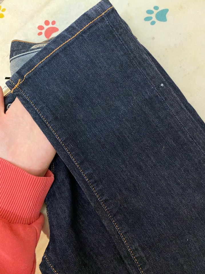 Lacivert Düğmeli Kadın Denim Pantolon - Görsel 4