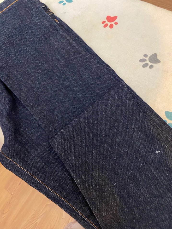 Lacivert Düğmeli Kadın Denim Pantolon - Görsel 5