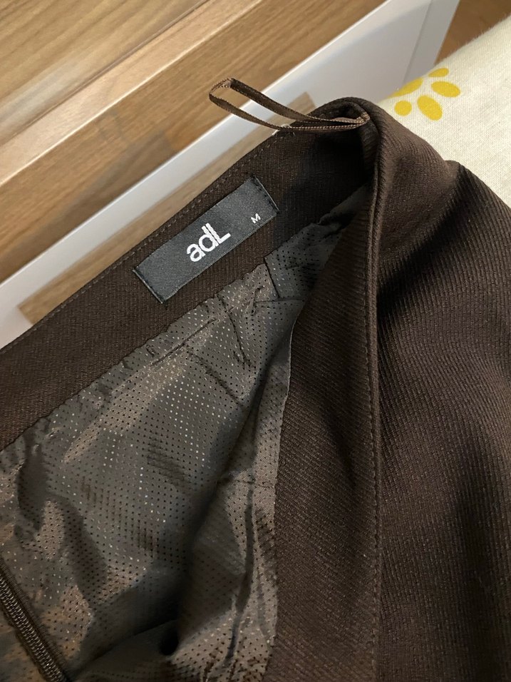 Düz Siyah Midi Kadın Etek - Görsel 2