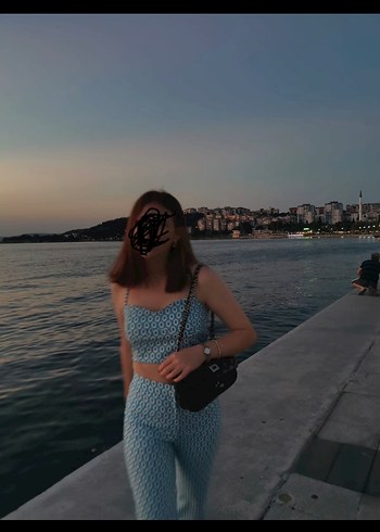 Açık Mavi desenli takım - Görsel 2