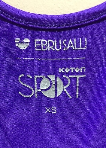 xs Beden mor Renk Ebru Şallı spor atlet tshirt