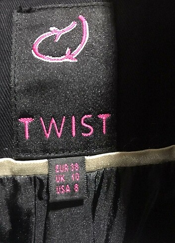 m Beden siyah Renk Twist siyah pardesü