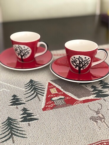 Paşabahçe İki adet kahve fincanı