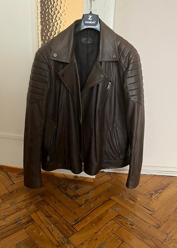 Desa erkek motorcu biker deri ceket L - Görsel 2