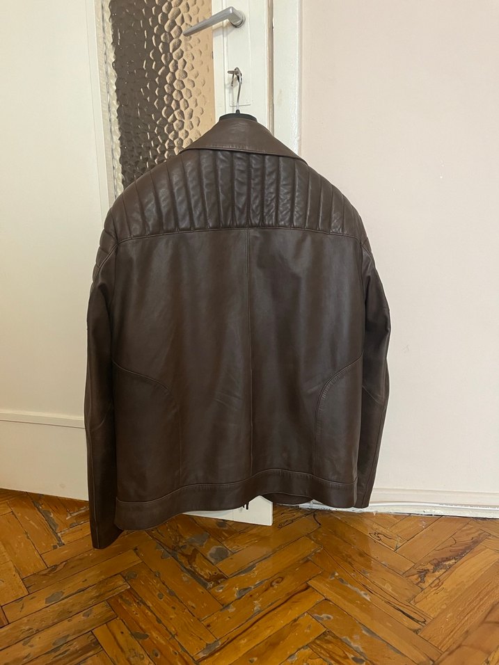 Desa erkek motorcu biker deri ceket L - Görsel 3