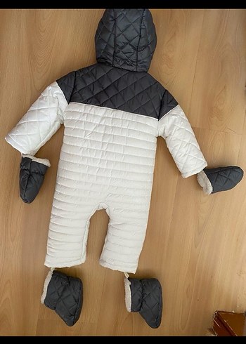 Gri Kürklü Bebek Tulum - Görsel 2