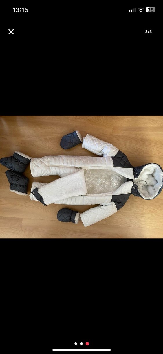 Gri Kürklü Bebek Tulum - Görsel 3