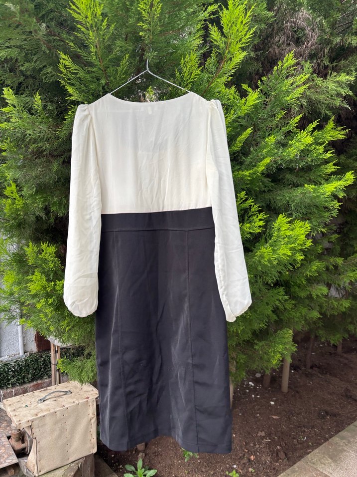 -Siyah Abiye Elbisesi- Gece Elbisesi-Klasik Elbise - Görsel 5