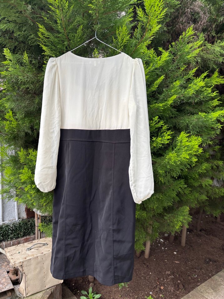 -Siyah Abiye Elbisesi- Gece Elbisesi-Klasik Elbise - Görsel 3