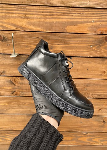 Siyah Bağcıklı Erkek Kauçuk Bot - Görsel 4