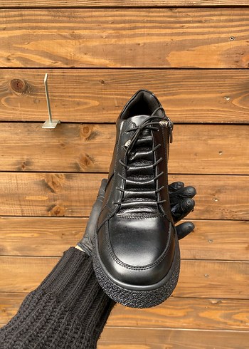 Siyah Bağcıklı Erkek Kauçuk Bot - Görsel 3