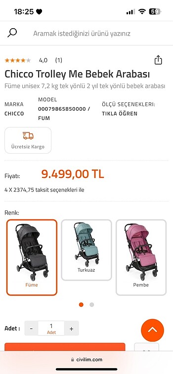 bekek arabası travel - Görsel 6