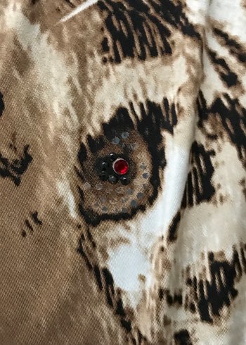 Kahverengi Leopar Desenli Bohem Kedi Kıyafeti - Görsel 2