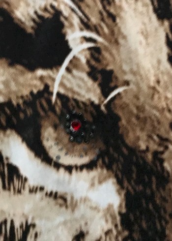 Kahverengi Leopar Desenli Bohem Kedi Kıyafeti - Görsel 3