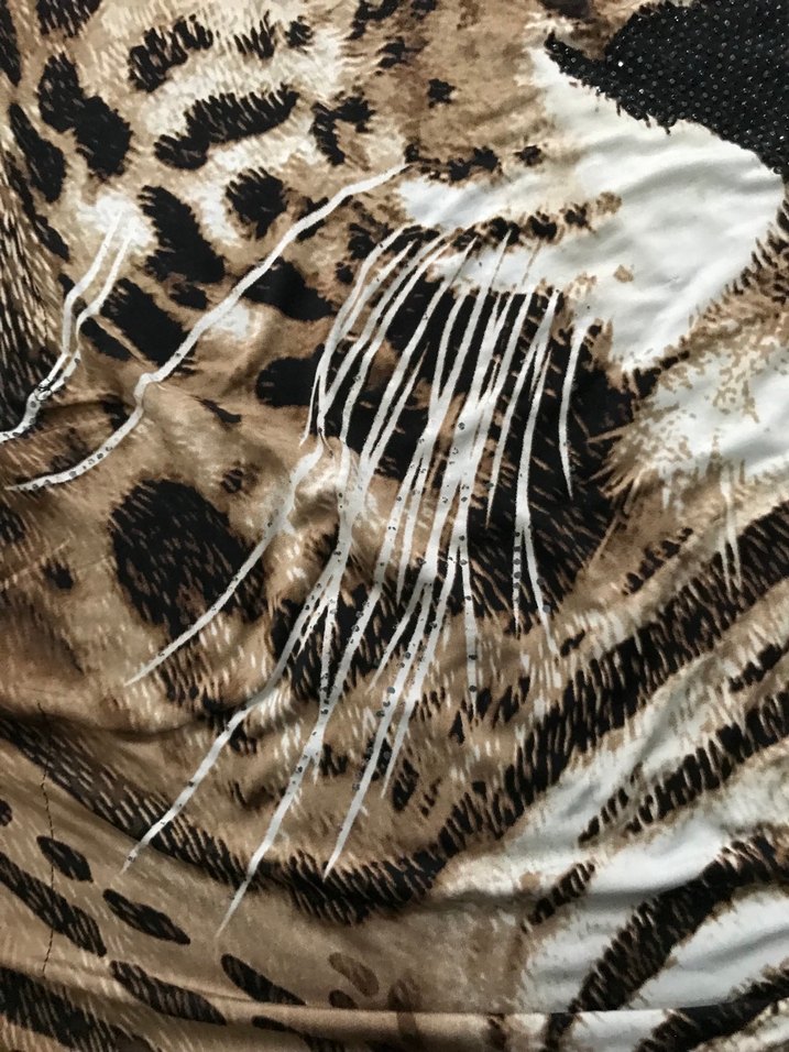 Kahverengi Leopar Desenli Bohem Kedi Kıyafeti - Görsel 4