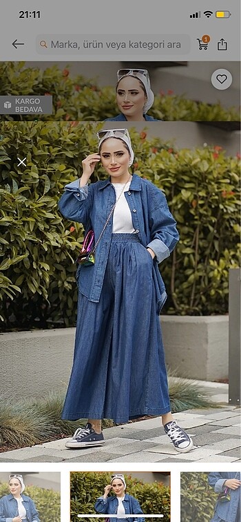 Zara Kot geniş pantolon