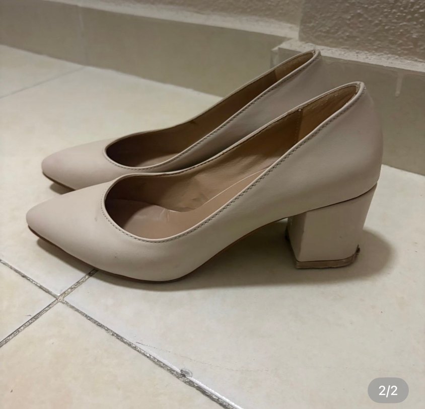 Bej Kadın Topuklu Stiletto - Modern Klasik - Görsel 3