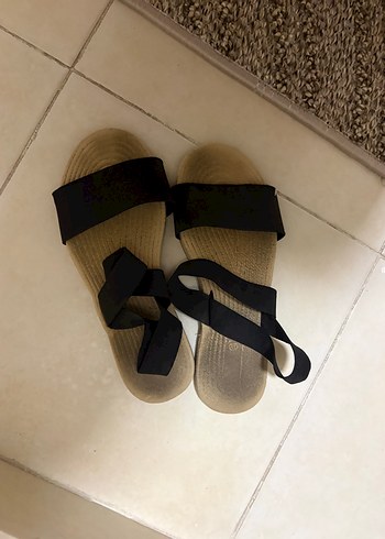 Siyah sandalet - Görsel 3
