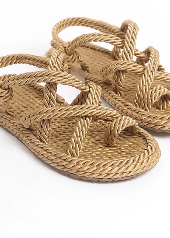 Hasır Kadın Sandalet - Görsel 4