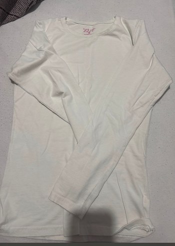 Beyaz Uzun Kollu Kadın Bluz - Görsel 2