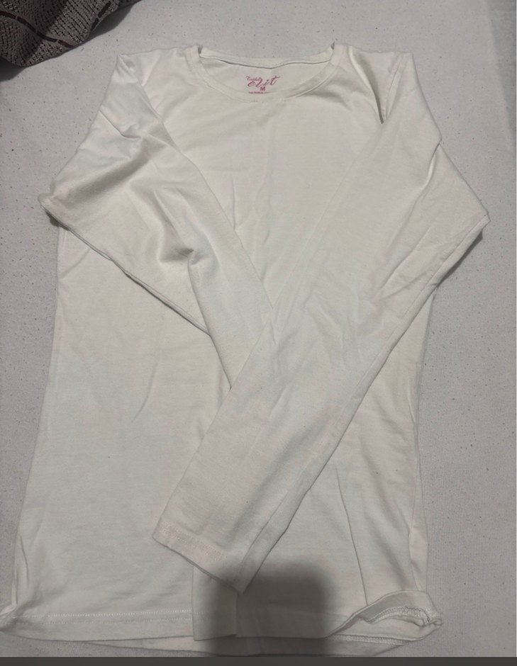 Beyaz Uzun Kollu Kadın Bluz - Görsel 2