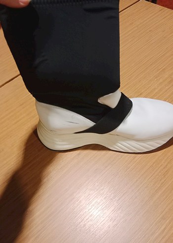 Beyaz Platform Topuklu Kadın Bot - Görsel 5