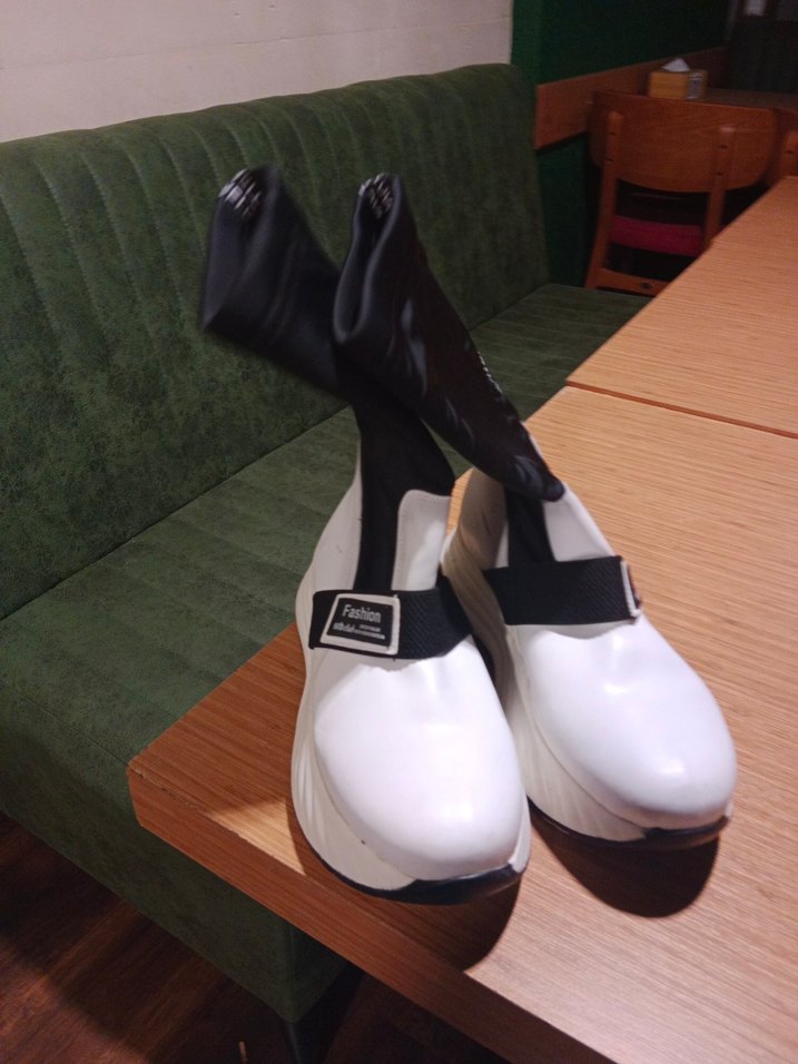 Beyaz Platform Topuklu Kadın Bot - Görsel 2