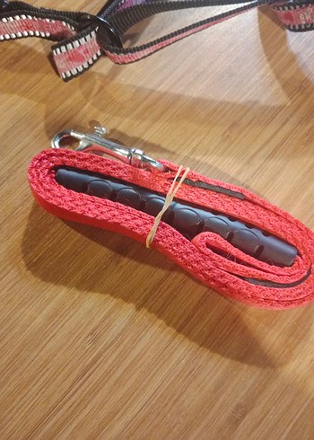 Pembe ve Gri kirmizi ipli küçük ırk Tasması - Görsel 3