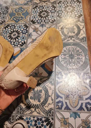 Bej Triko Stiletto Topuklu Kadın Bot - Görsel 4