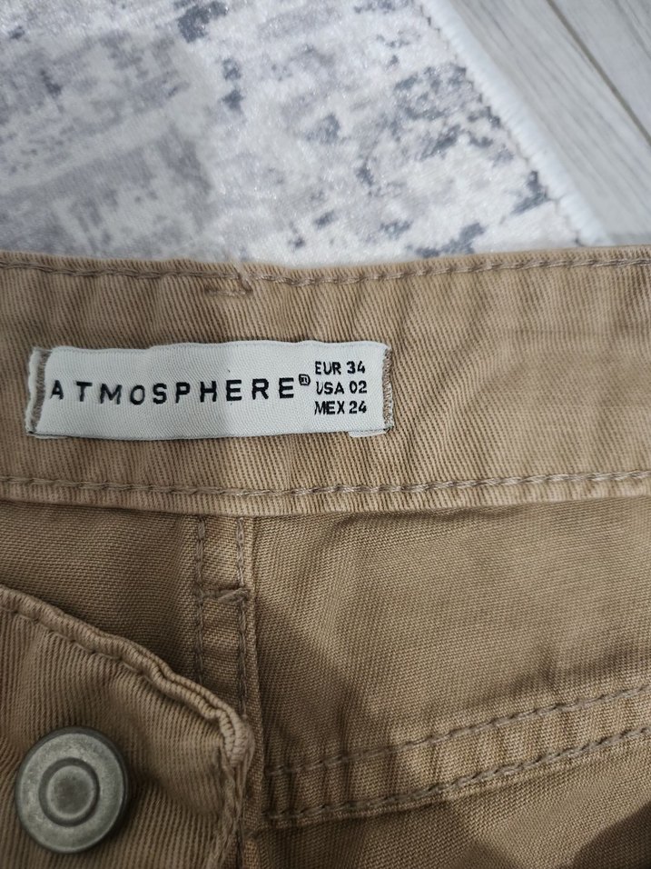 Kadın Kahverengi kargo pantolon - Görsel 4