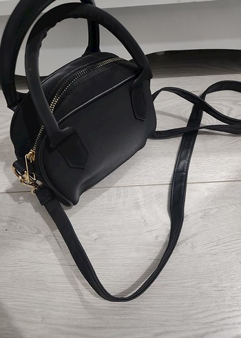 Siyah Deri Kadın Omuz Çantası - Görsel 4