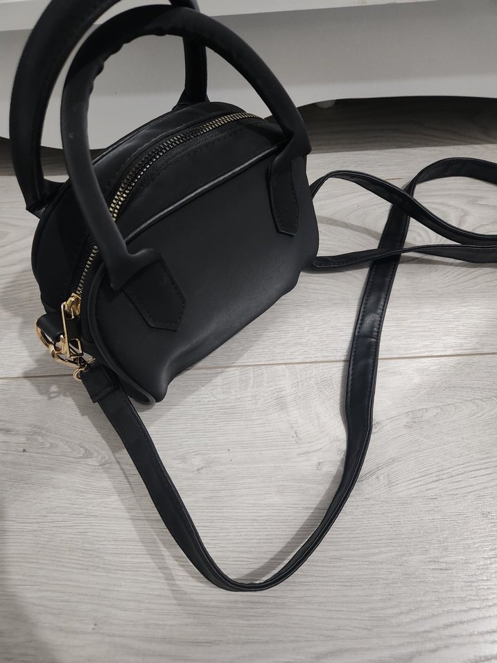 Siyah Deri Kadın Omuz Çantası - Görsel 4