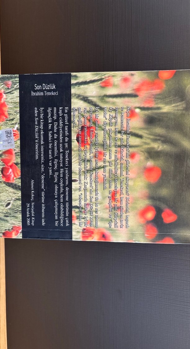 İbrahim Tenekeci - Son Düzlük Şiir Kitabı - Görsel 2
