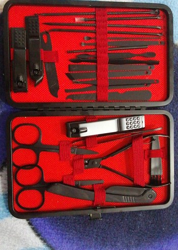 Pembe Parlak Manikür Seti - Görsel 2