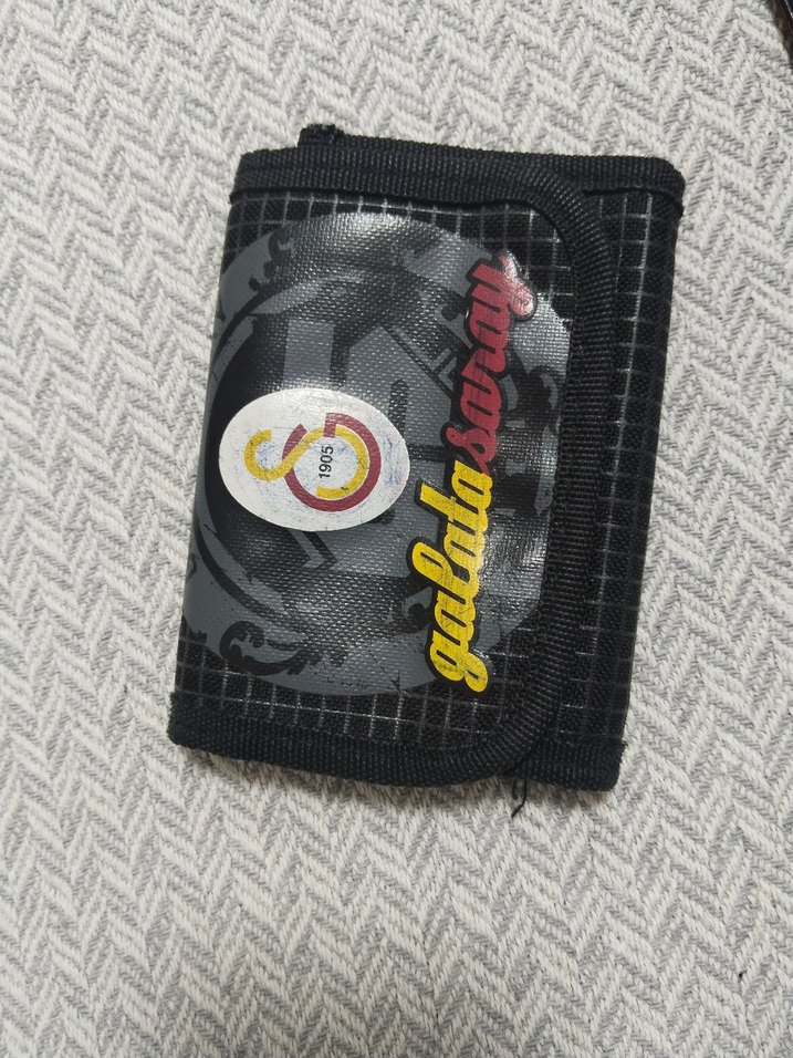 Gri Baskılı Çocuk Cüzdanı Velcro - Görsel 3