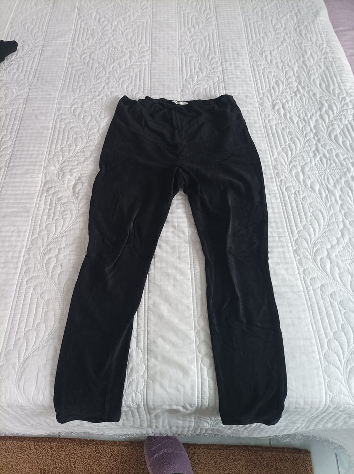 Siyah Basic Koton Pantolon - Görsel 2