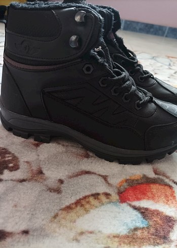 Siyah Bağcıklı Erkek Street Style Bot - Görsel 2