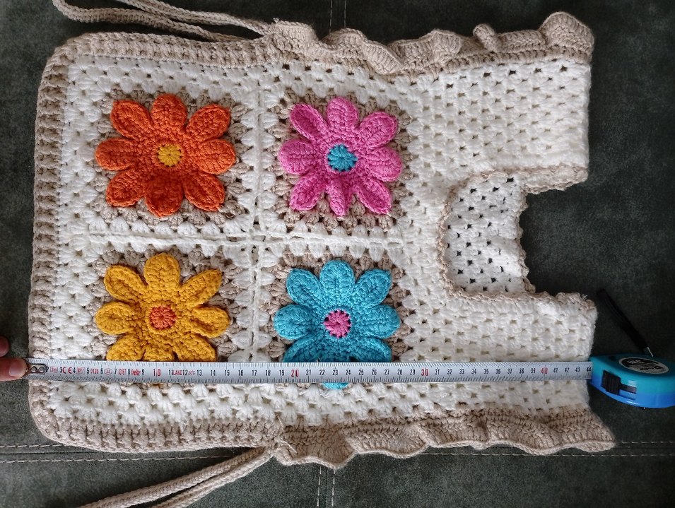 Kız çocuk papatya süveter - Görsel 2