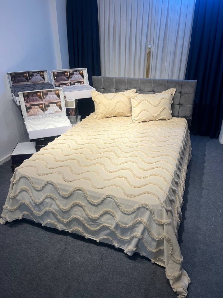 Miranda 3 Parça Çeyizlik Gelin Pike Takımı - Görsel 4