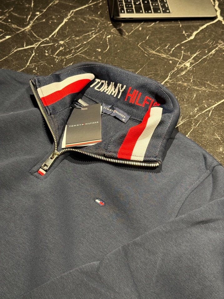 TOMMY HILFIGER- YARIM FERMUARLI SWEATSHIRT - Görsel 2