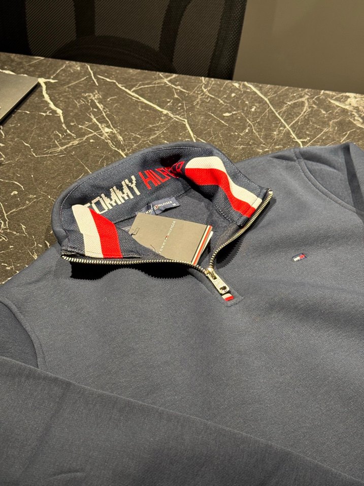 TOMMY HILFIGER- YARIM FERMUARLI SWEATSHIRT - Görsel 3