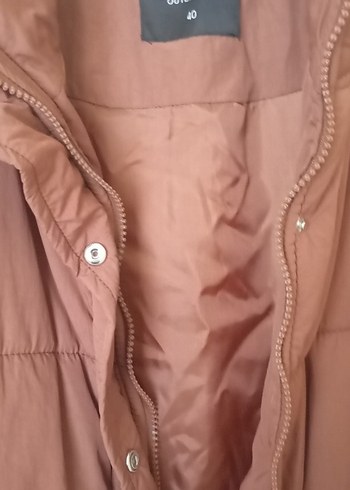 Düğmeli Kahverengi Kadın Yelek - Görsel 5