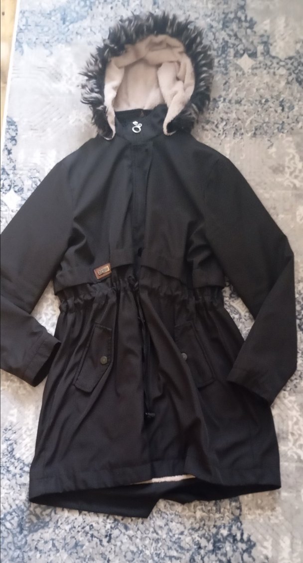 Kadın içi peluş mont - Görsel 5