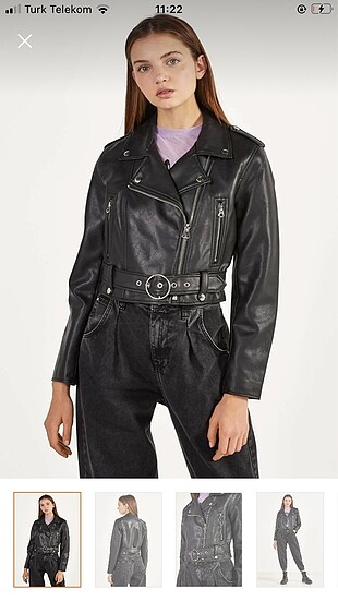 Bershka deri ceket