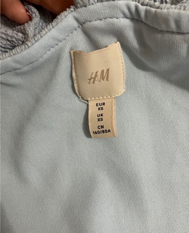 V Yaka Keten Midi Elbise - Görsel 5