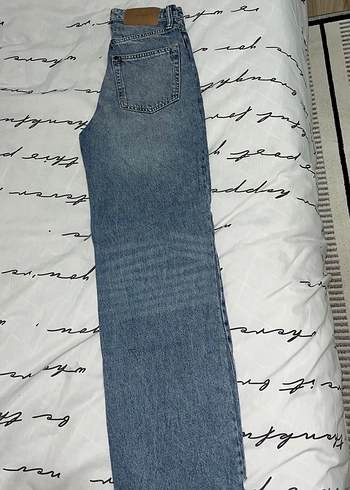 Gri Tie-Dye Desenli Kadın Denim Pantolon - Görsel 4
