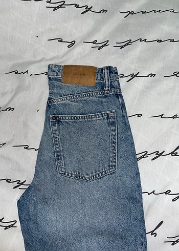 Gri Tie-Dye Desenli Kadın Denim Pantolon - Görsel 5