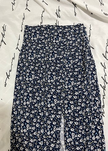 Bohem Tarz Lacivert Midi Etek - Görsel 2