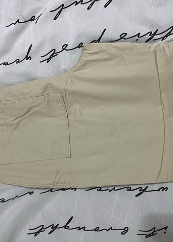 Bej Kadın Keten Rahat Kesim Pantolon - Görsel 3